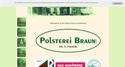 Desktop Screenshot of polstereibraun.de